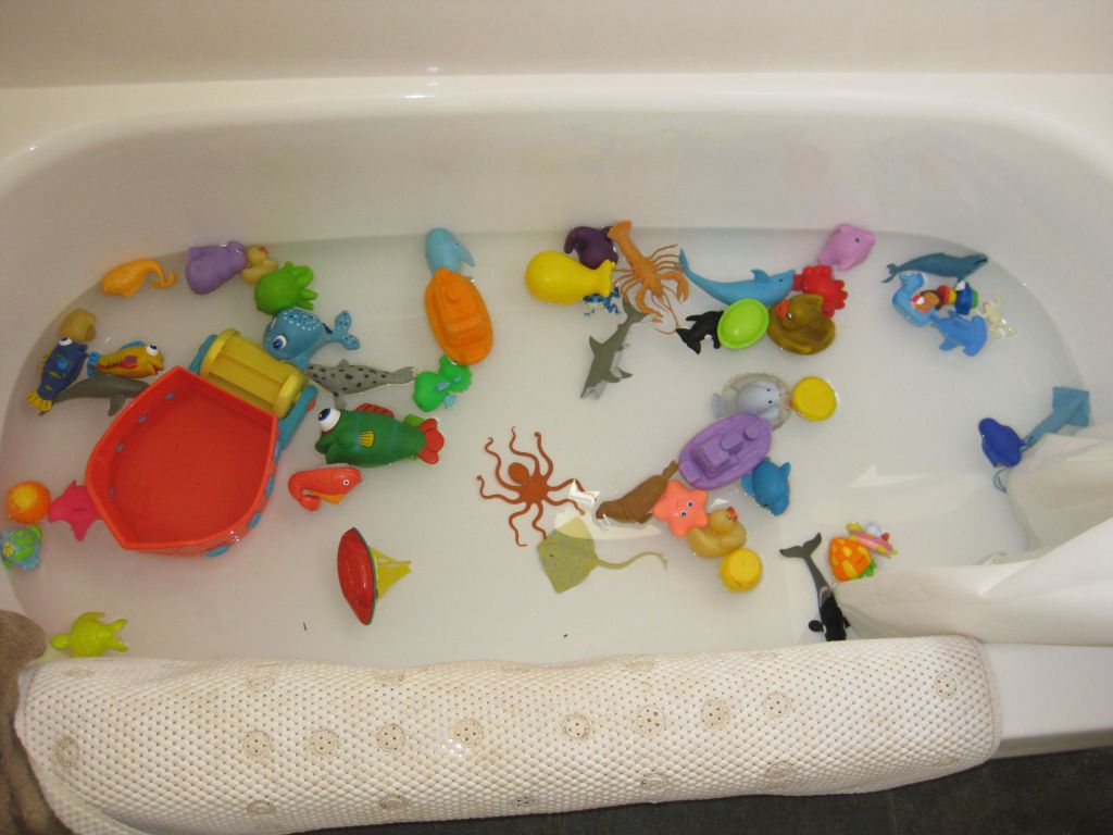 toys in bath